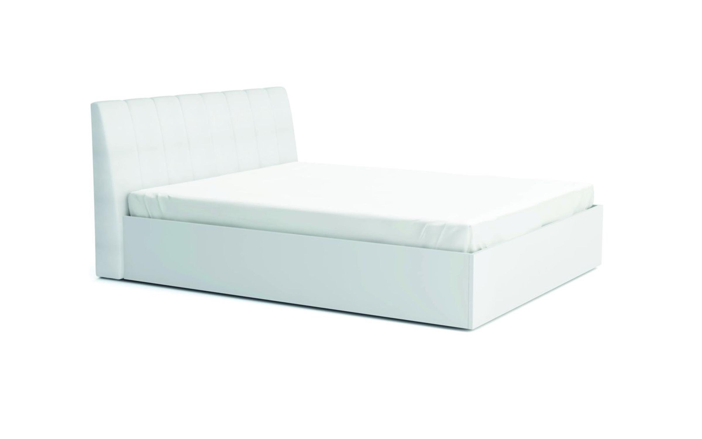 Double bed Italy 160/200, Alpine white + white gloss  2